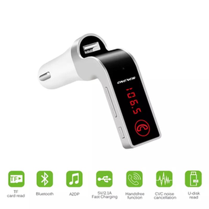 [ORIGINAL] BLUETOOTH CAR CHARGER CARG7 FM MP3 TRANSMITTER MUSIC MODULATOR WIRELESS BLUETOOTH CAR G7