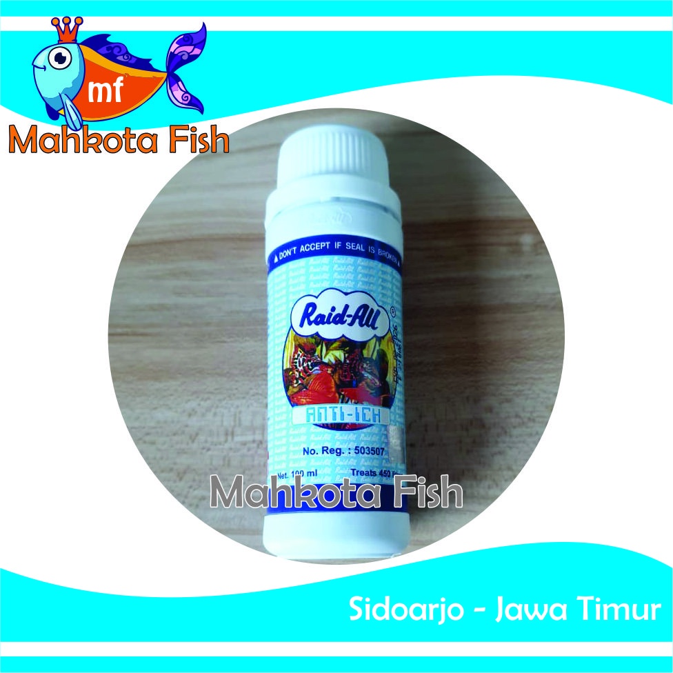 Raid All ANTI ICH | Obat Ikan Hias | Obat White Spot | Obat Gatal Jamur Ikan