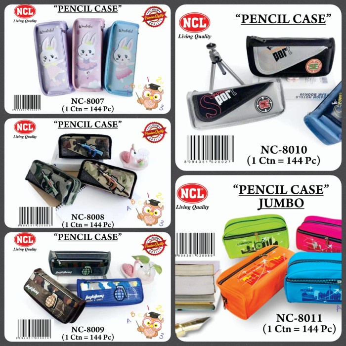 

Wow Ncl Pencil Case / Kotak Pensil Karakter Sale!!!