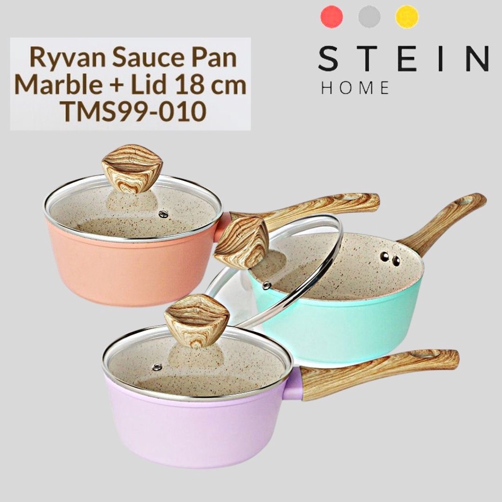 Panci Saucepan Ryvan Marble Induction18cm+Tutup lid Tm99 - 010