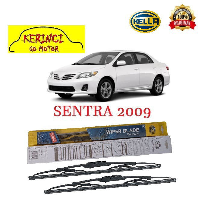 WIPER NISSAN SENTRA 2009 HELLA PREMIUM 20&quot; &amp; 18&quot; SEPASANG WIPER HELA