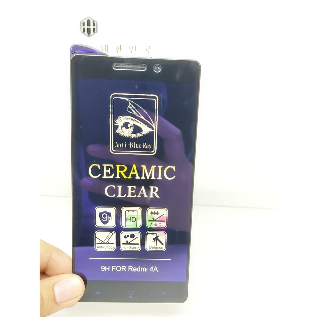 Ceramic CLEAR ANTI BLUE Xiaomi Redmi 4A 5.0 inch Screen Protector Full Layar Anti Broken