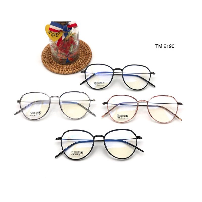 Frame Kacamata Minus Photocromic Frame Kacamata Bulat Wanita Kacamata Fashion Wanita Terbaru