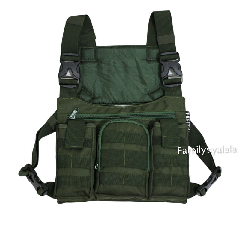 TAS DADA PREMIUM HIJAU | Chest Bag Tas Dada Premium Selempang