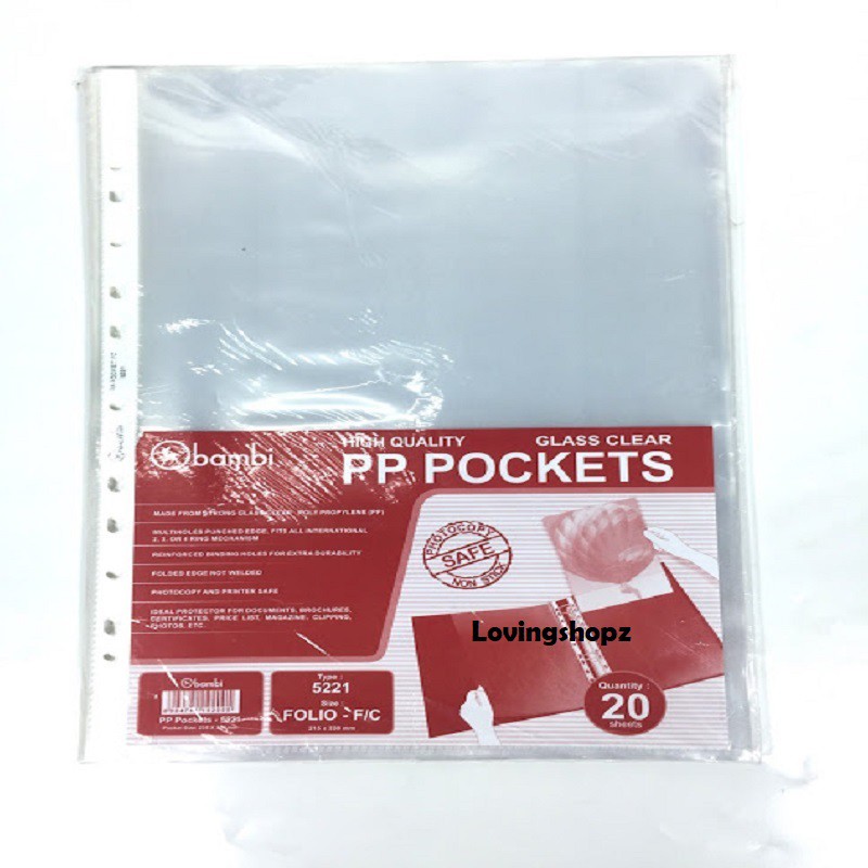 

PP Pockets F4/ Plastik Binder F4