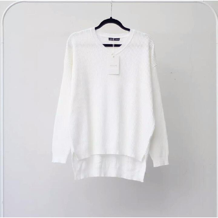 Baju Rajut Polos Boxy Vneck Terlaris Atasan wanita