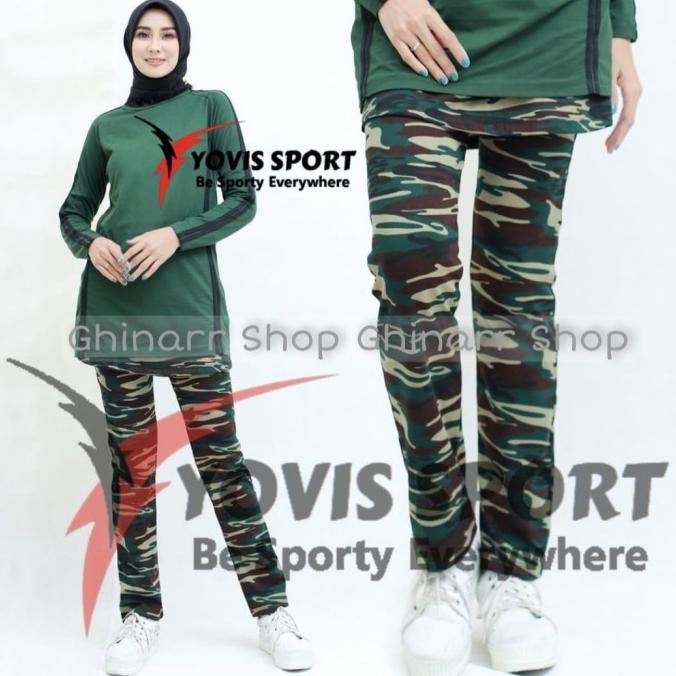 STELAN ARMY STELAN SENAM MOTIF LORENG SERAGAM OLAHRAGA MOTIF ARMY