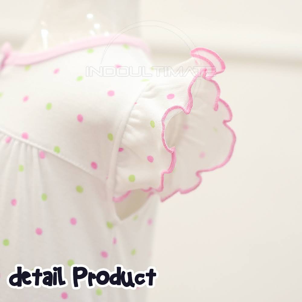 Jumsuit Bayi 0-6 bulan BABY LEON Bayi Perempuan Jumper Kerut Jumpsuit Anak Balita Cewek GY-043 Baju Bayi Perempuan Baju Renda