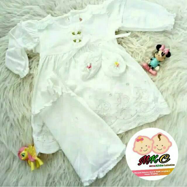Unik Dress Bayi Baju Muslim Bayi Perempuan Hijab Bayi Baru Lahir Gamis Bayi Murah setelan anak