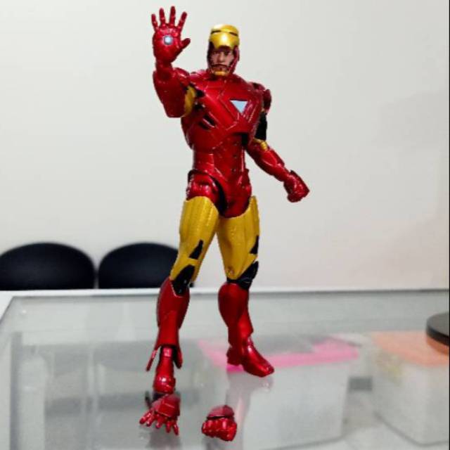 action figure iron man mark 7 vii ironman kepala tony stark avenger