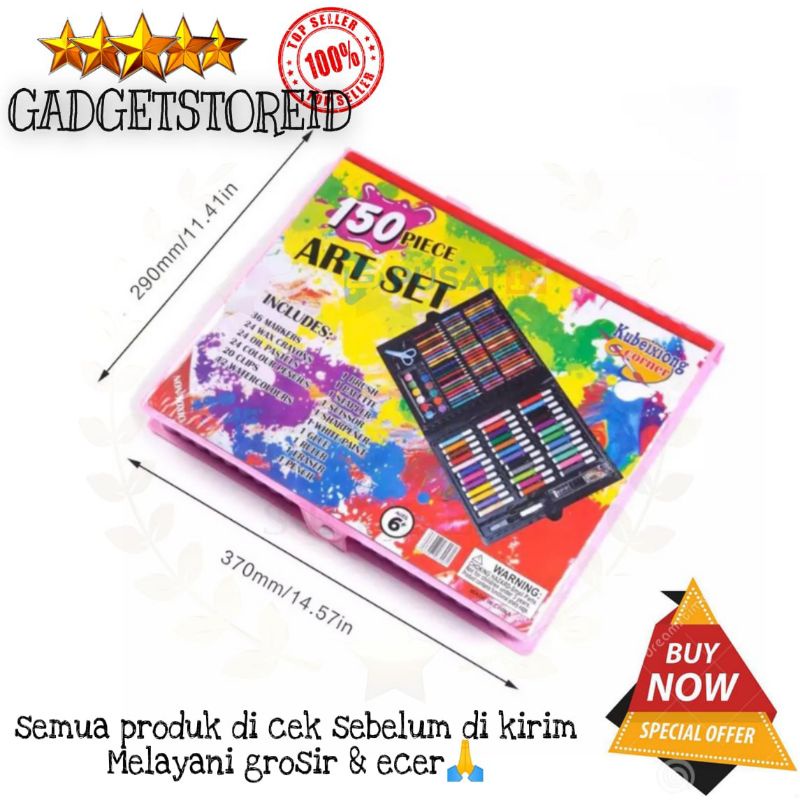 

GG - Crayon Set 150pcs Pensil Warna Gambar artset 150pc Alat Tulis & Lukis Melukis art set 150 pcs