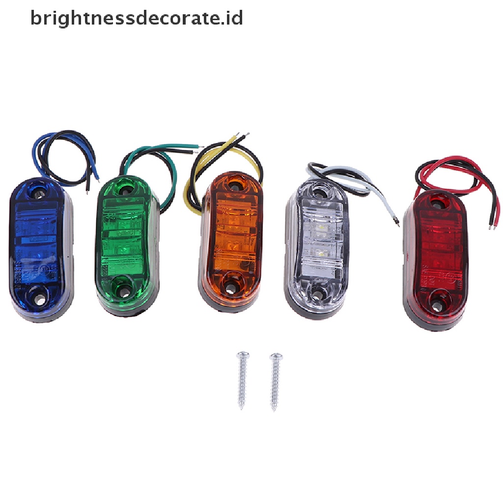 [birth] 1Pc 2LED Side Marker Clearance Light Lamp Car Truck Trailer Caravan Lamp [ID]