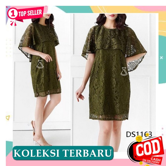 Realpic.Import Premium 9455 Mikayla Dress Furano Korea Polos Hk Midi D Seds1163 - Dress Pesta Brukat