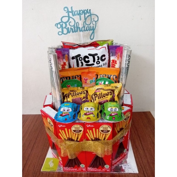 

Snack tower uang ready ultah kado
