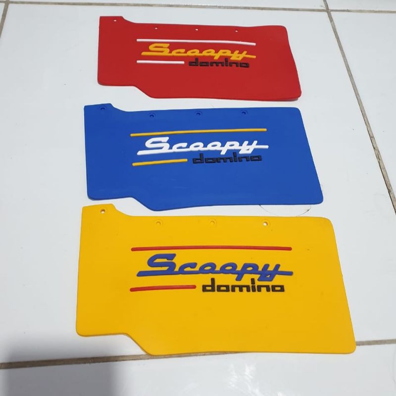 MUD FLAP MUDFLAP SCOOPY FI ESP KARET PENAHAN LUMPUR SCOOPY FI ESP DOMINO