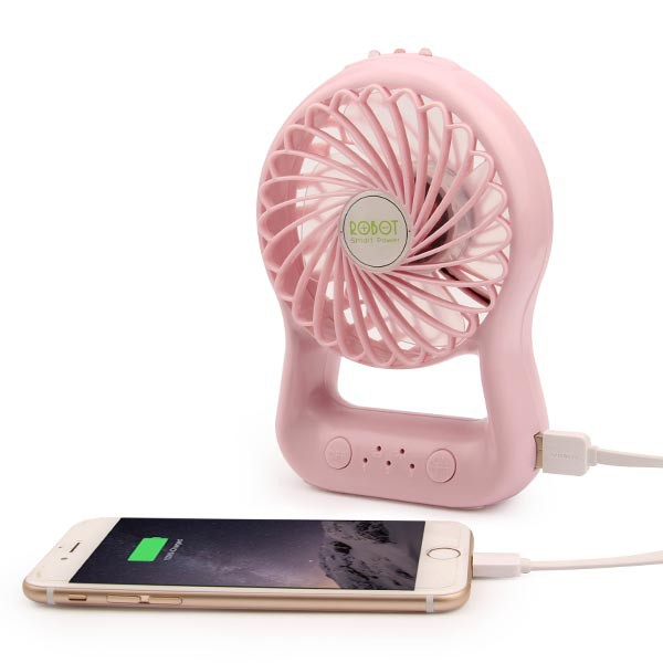 kipas mini Power Bank robot RT-BF03 2200mah Portable mini fan original