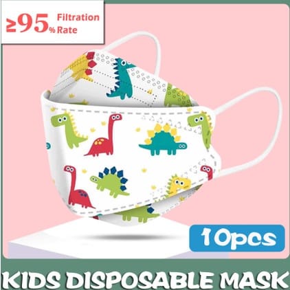 MASKER ANAK KF94 KARAKTER CEWE COWO ISI 10PCS afm