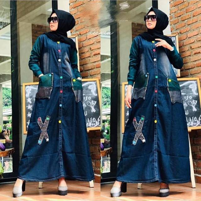 GAMIS JEANS/GAMIS/JEANS/FASHION MUSLIM/TERLARIS/TERMURAH/