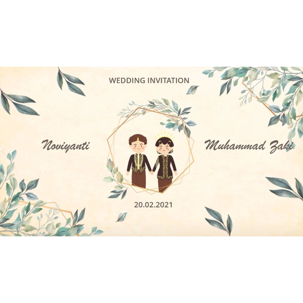 NEW Video Undangan Digital - Undangan Video Digital Pernikahan - Video Digital Undangan - RCB003