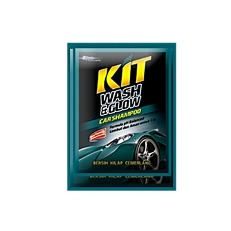 Kit Wash &amp; Glow Car Sachet 30Ml Shampoo Cuci Mobil Motor Kendaraan Perawatan Bersih Kilap Cemerlang