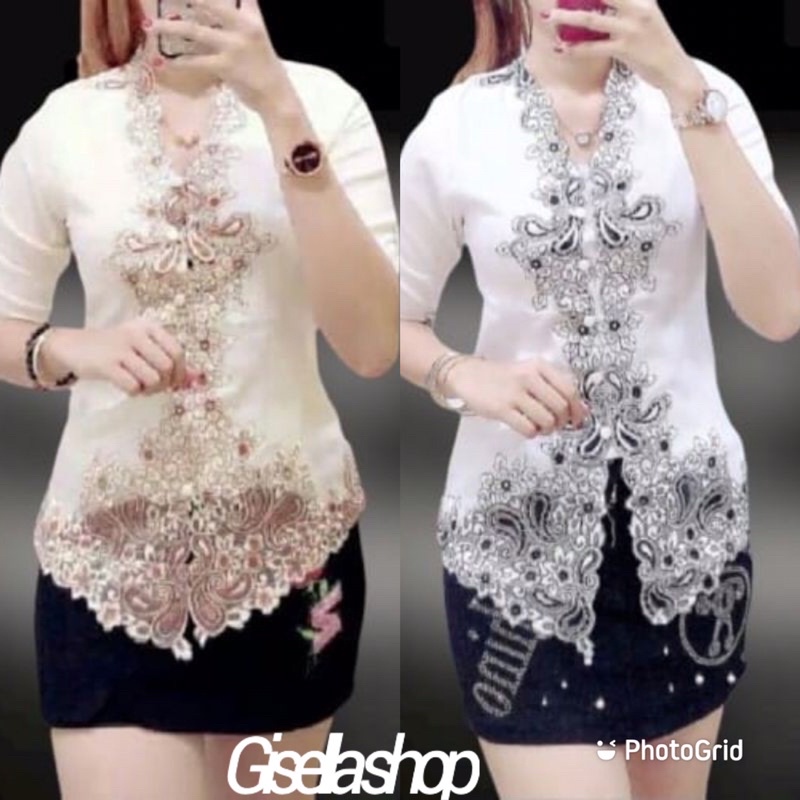 kebaya modern silky korea keong