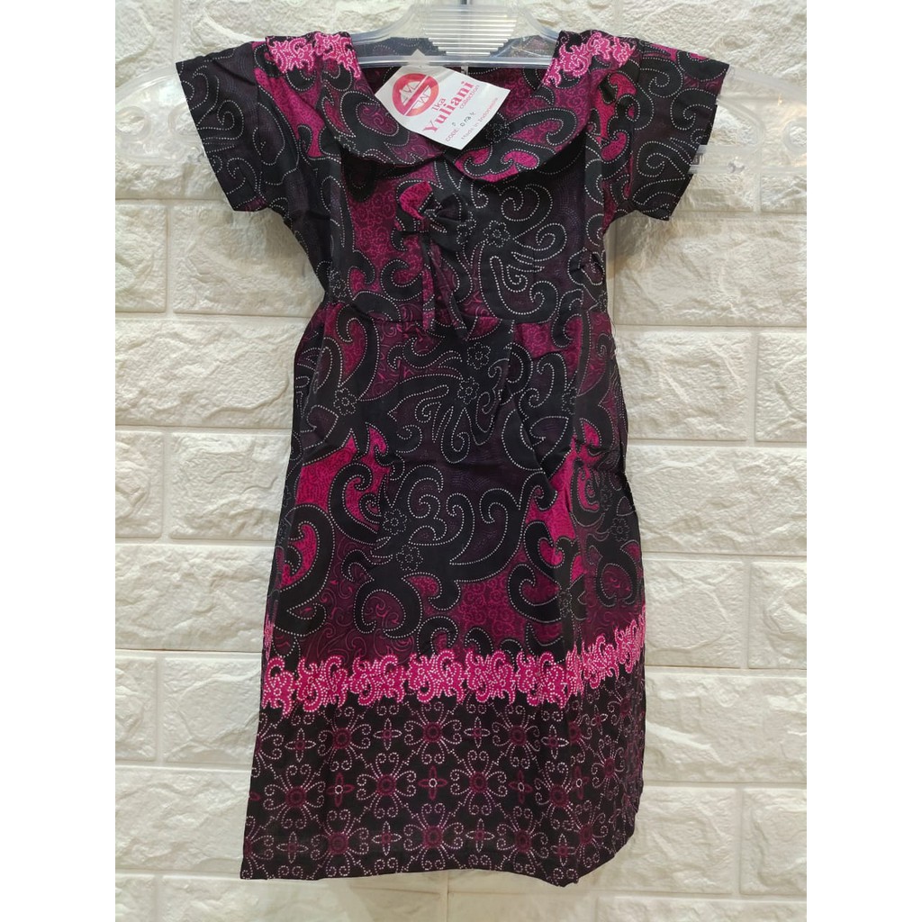 DRESS ANAK BATIK 1-10tnn S M L XL TG JGKS