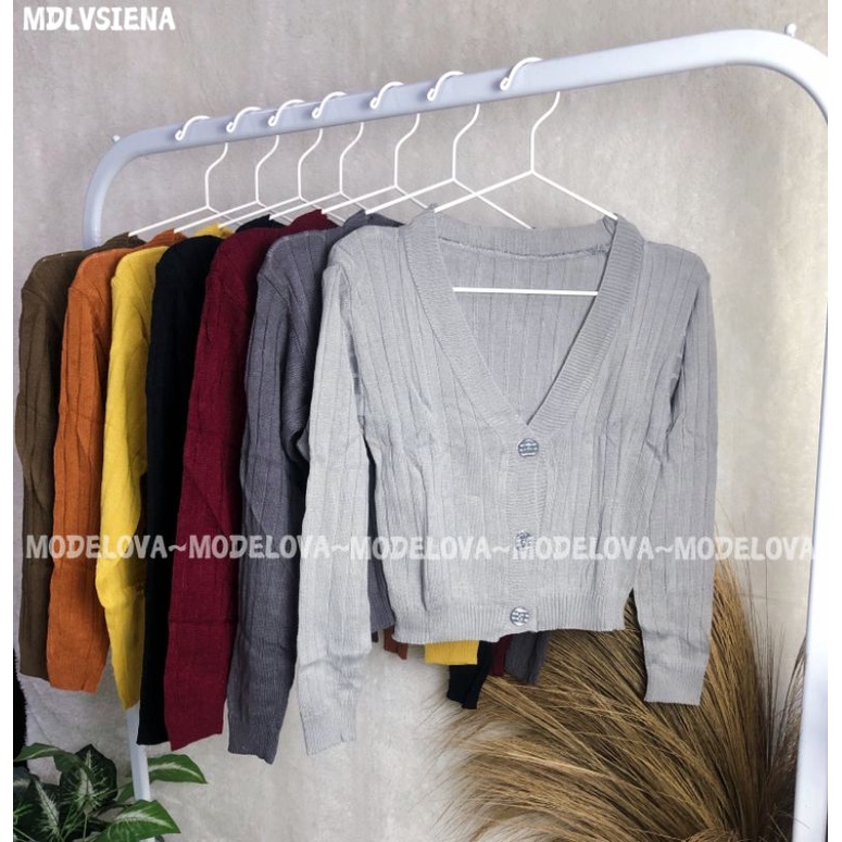 MDLV ~ CARDIGAN RAJUT SIENA // CARDIGAN RAJUT LENGAN PANJANG // FASHION WANITA