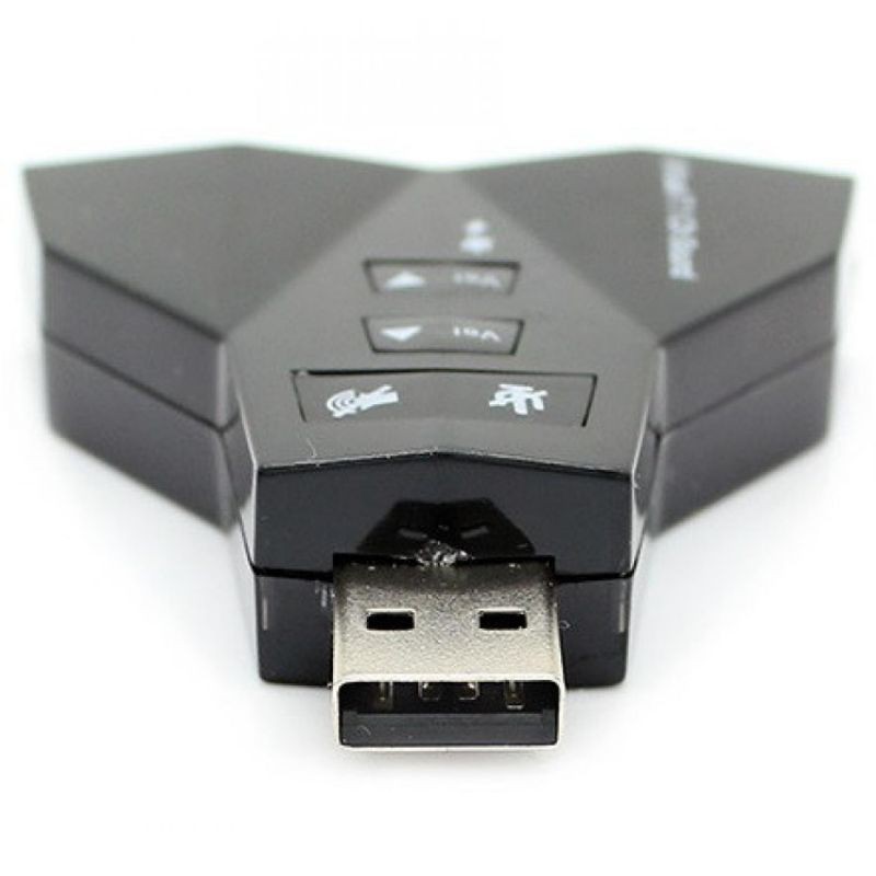 Soundcard USB 2.0 to Virtual 7.1 Channel Audio Sound Card Adapter with China Chipset - PD-560