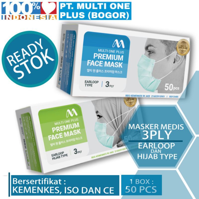  MASKER  MEDIS EARLOOP MASKER  HIJAB  HEADLOOP MULTI ONE  