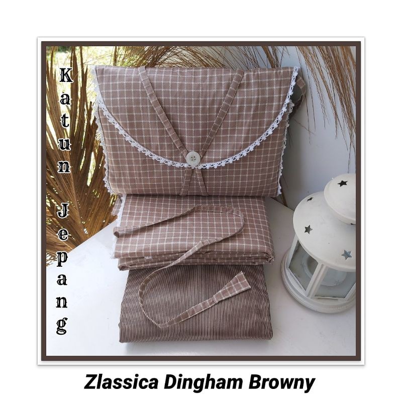 Mukena Zlassica Gingham Browny