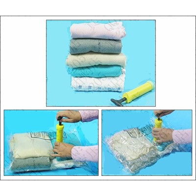 3pcs VACUUM BAG  + POMPA - COMPRESSION KANTONG VAKUM KEDAP UDARA