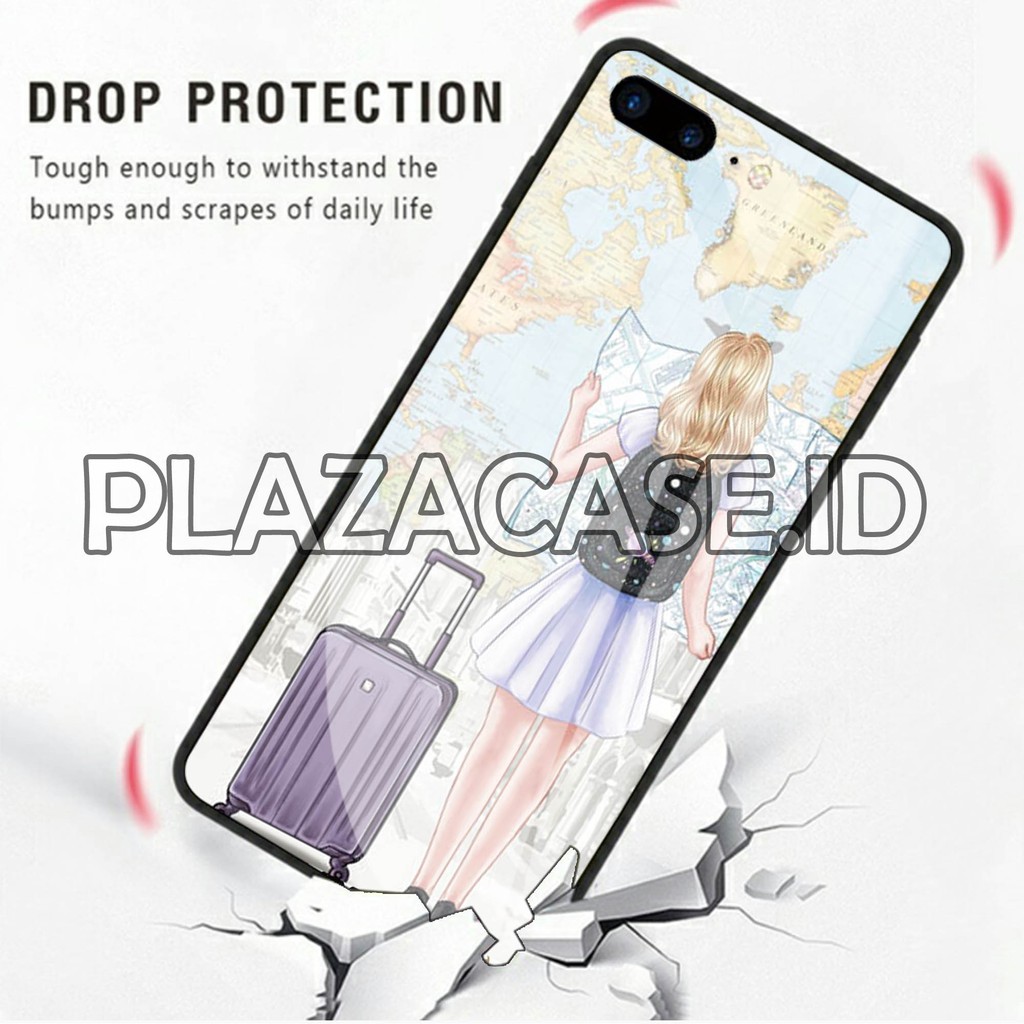 [K06] Case Glass Kaca OPPO A37 A3S A5S A7 A71 A83 A3S A1K F1S F3 F5 F11 RENO 2F A5 A9 2020