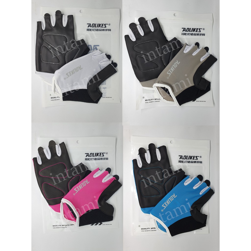 Aolikes Gloves Sarung Tangan Gym Fitness Cycling A-104