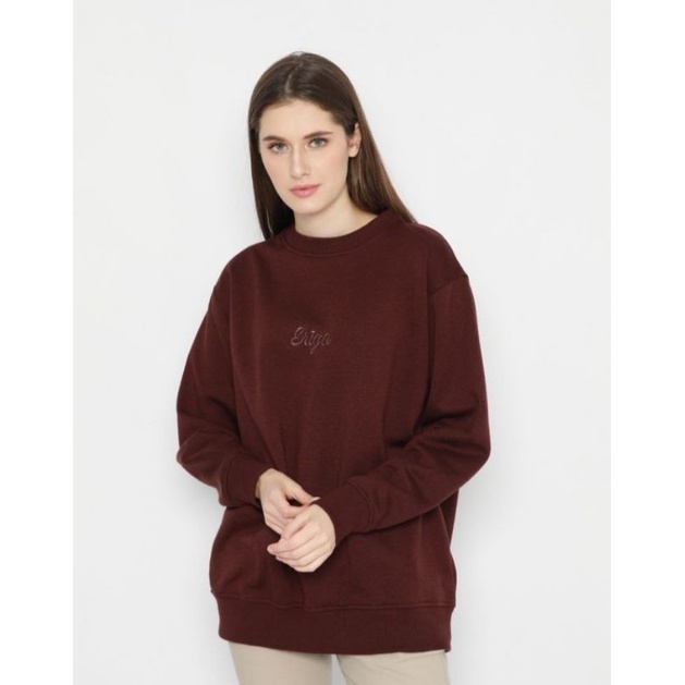 Dz97 Sweater Crewneck Pria Distro Grafity Sweter Switer Crewnek CN Crowneck Cowok Cewek Wanita Tebal-Litle Ruby
