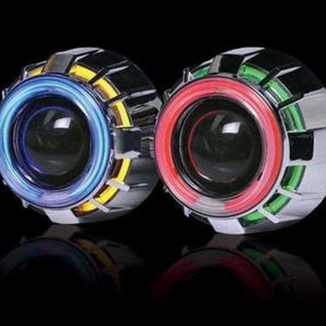 Diskon Projektor Doubel Angel Eyes Projector Hid Mh1 Projie G1 Bulat Sale