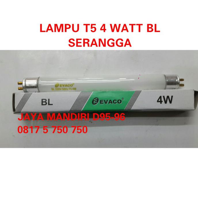 Terlaris Lampu Neon Tl T5 4 Watt Bl Serangga Bluelight 4Watt 4W 4 W Nyamuk Trendi