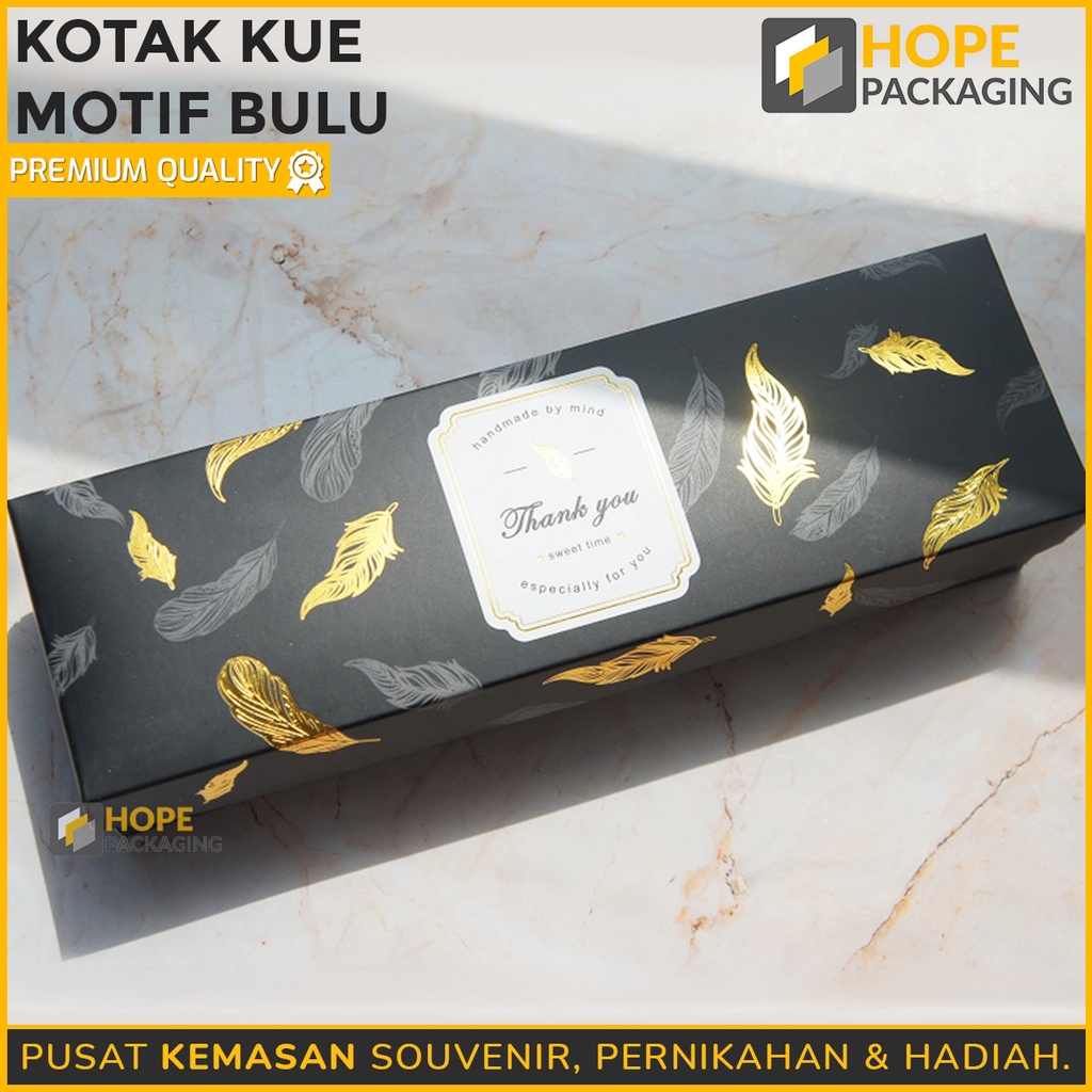 [ 3 pcs ] Kotak Hampers Motif bulu + Sekat Snack cake box Souvenir kotak dus kemasan hampers motif