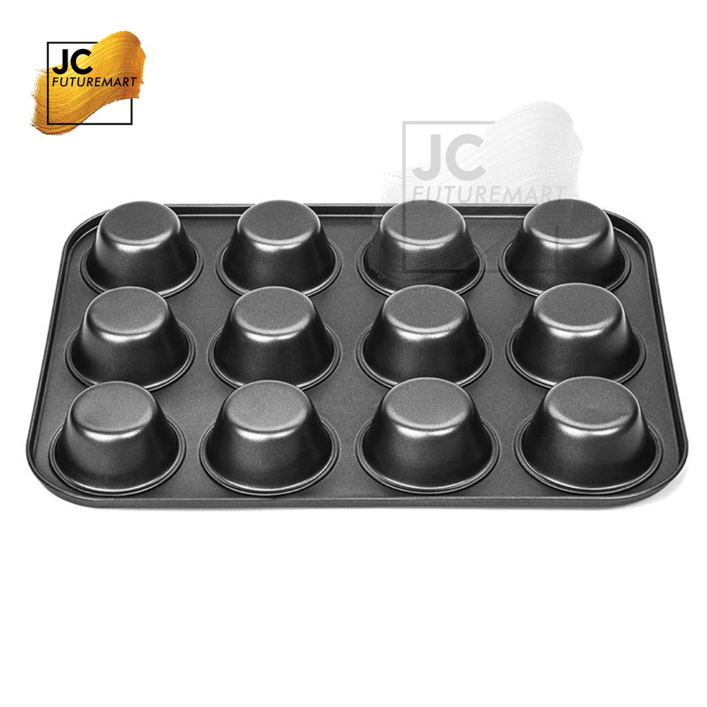 LOYANG CUPCAKE MUFFIN PAN 12 PCS NON STICK ANTI LENGKET