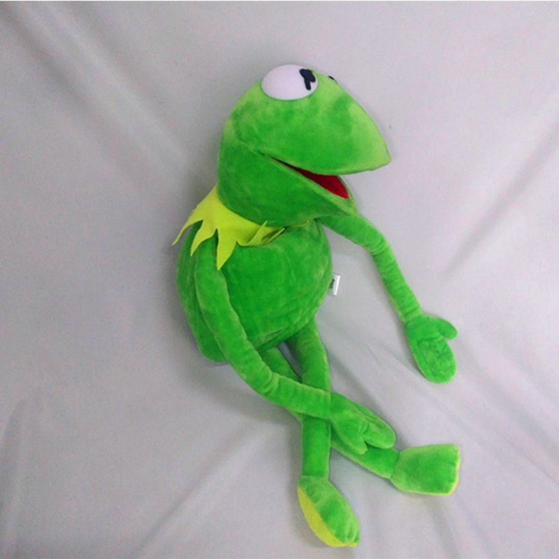 60cm Big Full Body Boneka Kermit the Frog Hand Puppet Soft Plush Toy Kids Gift Mainan