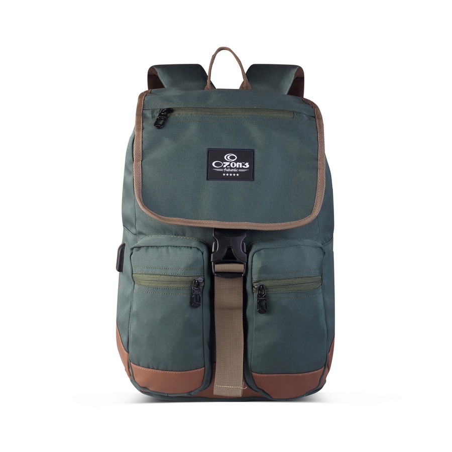 Ransel Laptop OZONE 174 Cordura Authentic + Raincover + USB