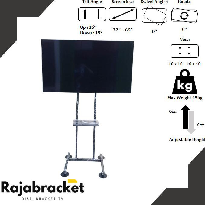 Standing Bracket Tv Lcd & Led 19 - 50 Inch Hiraarki