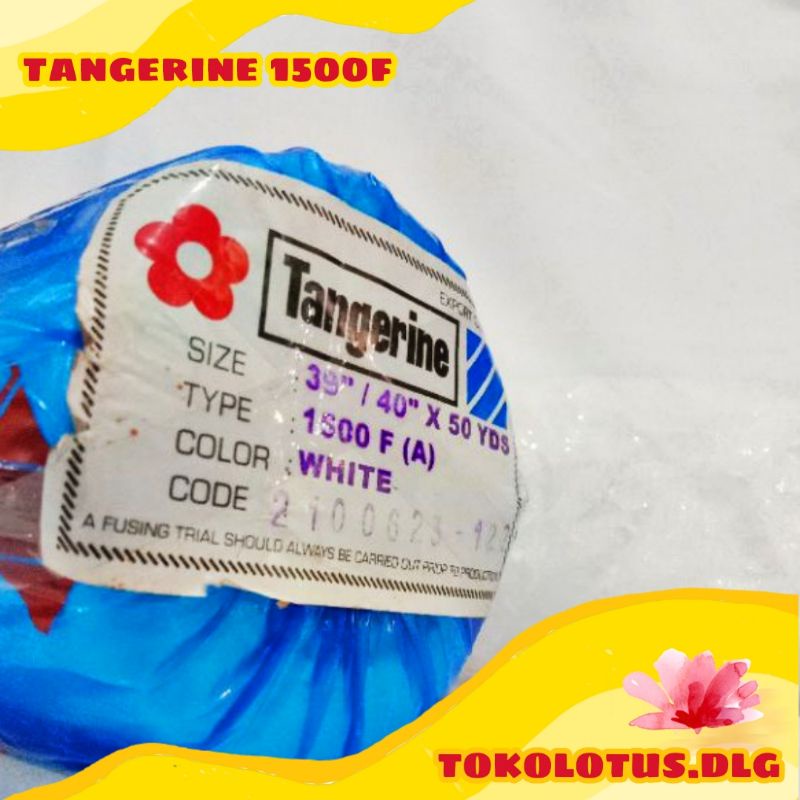 Tangerine viselin vislin 1500f dengan lem (100cm x 120cm)