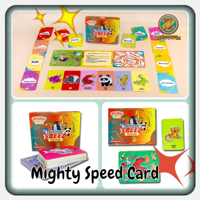 [PLID] Playlabs MIGHTY SPEED CARD  - Kartu Edukasi Anak / Mainan Kartu / Mainan Kartu Edukasi
