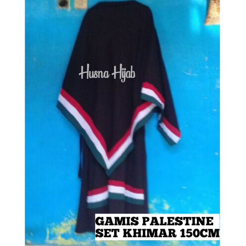 [HUSNA COLLECTION] Gamis Palestine Set Free Cadar / Set Gamis Palestine