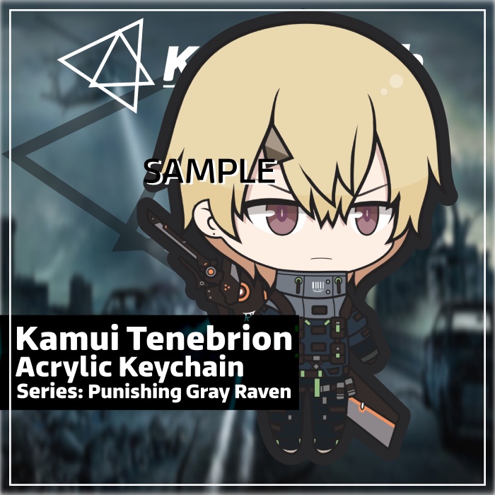 Keychain Punishing Gray Raven Kamui Tenebrion
 | KyraMerch Anime Fanmerch Dealer