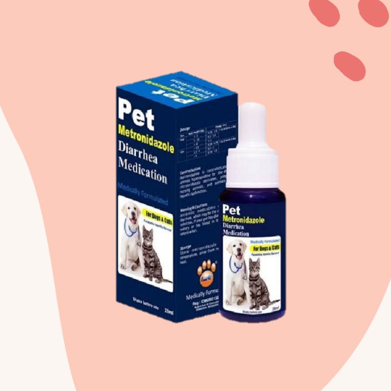 PET Metronidazole Diarrhea Medication Obat Diare Anjing Kucing