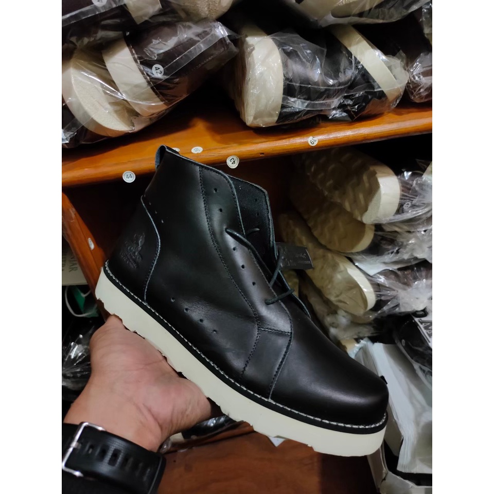 BASANJI BOOT - SEPATU BOOT PRIA KULIT ASLI PREMIUM CASUAL KERJA DAN ADVENTURE-  SEPATU PANTUS PRIA