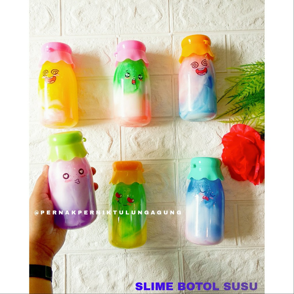 Slime Karakter Lucu-botol susu