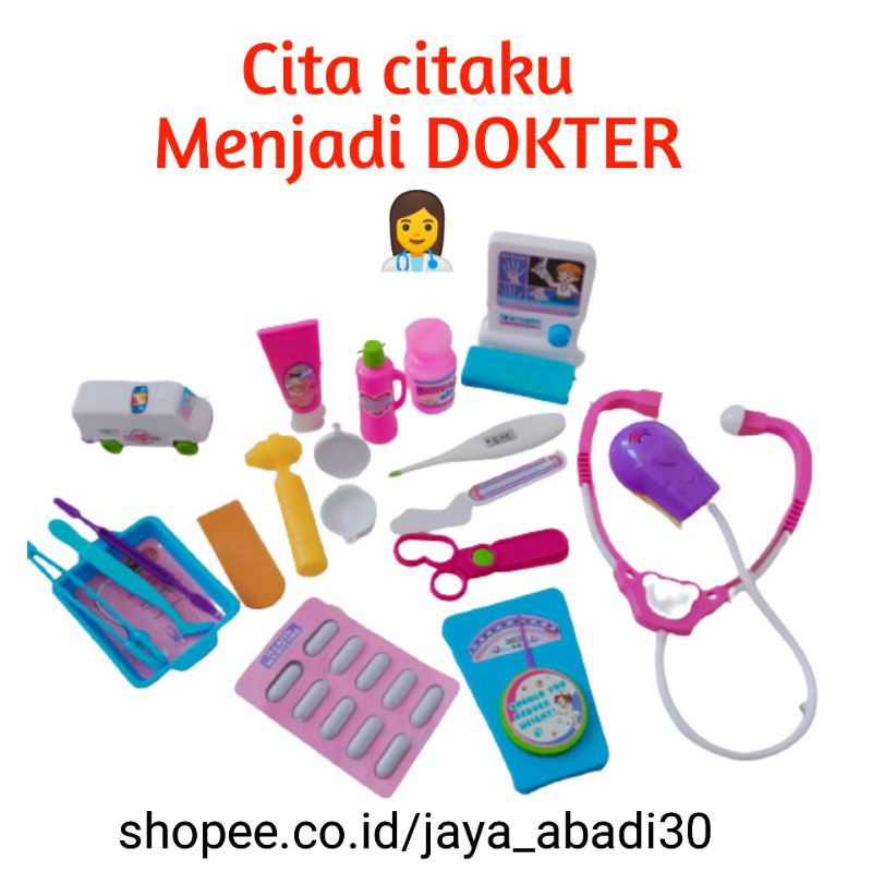 Mainan anak dokter dokteran / cita citaku menjadi DOKTER / MEDICAL set