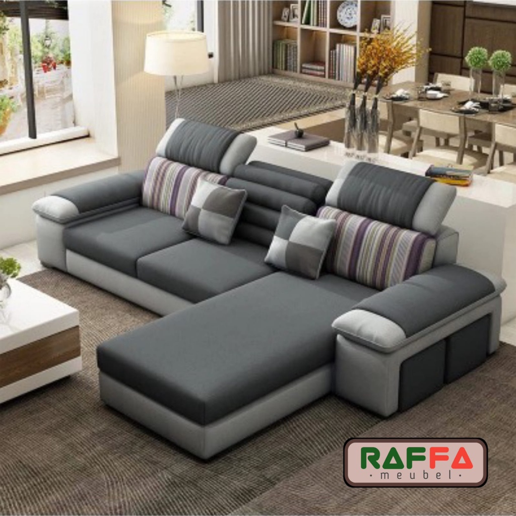 L47 RAFFA MEUBEL - Sofa Model Terbaru - Sofa Minimalis Modern - Sofa Ruang Tamu / Keluarga - Sofa L